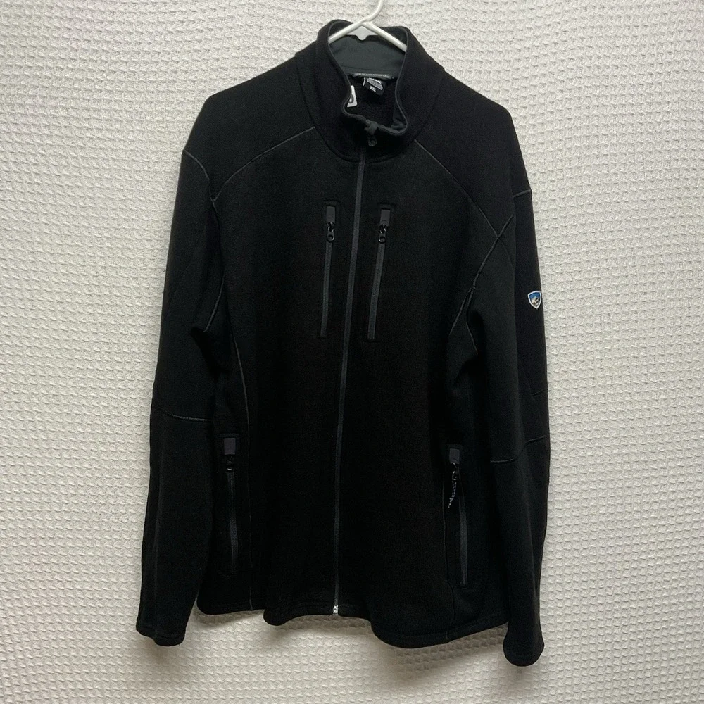 Kuhl Interceptr Fleece Jacket Mens Size XXL Black Full Zip outdoors Hiking